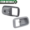G-PLUS Door Handle Trim Set Compatible with 2000-2006 Toyota Tundra,Interior Door Handle Bezel 2Pc (Light Grey)