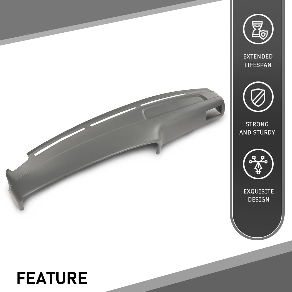G-PLUS TPE Dashboard Cover Compatible with Toyota 4Runner Pickup 1989-1995 Gray Dash Panel