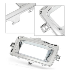 G-PLUS Fog Light Trim Set for Chevy Silverado 1500 2014-2015 Chrome Close-up View