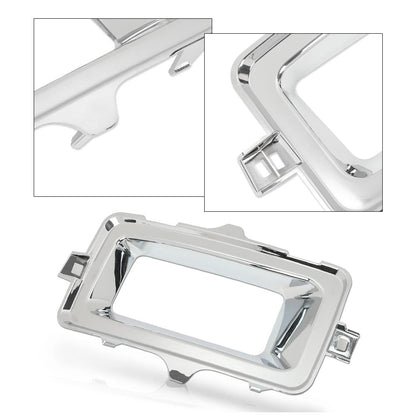 G-PLUS Fog Light Trim Set Compatible with Chevy Silverado 1500 High Country, LT, LTZ, WT 2014-2015/ Silverado 1500 LS, SSV 2015 Left&Right Chrome Silver 22944879, 22944880
