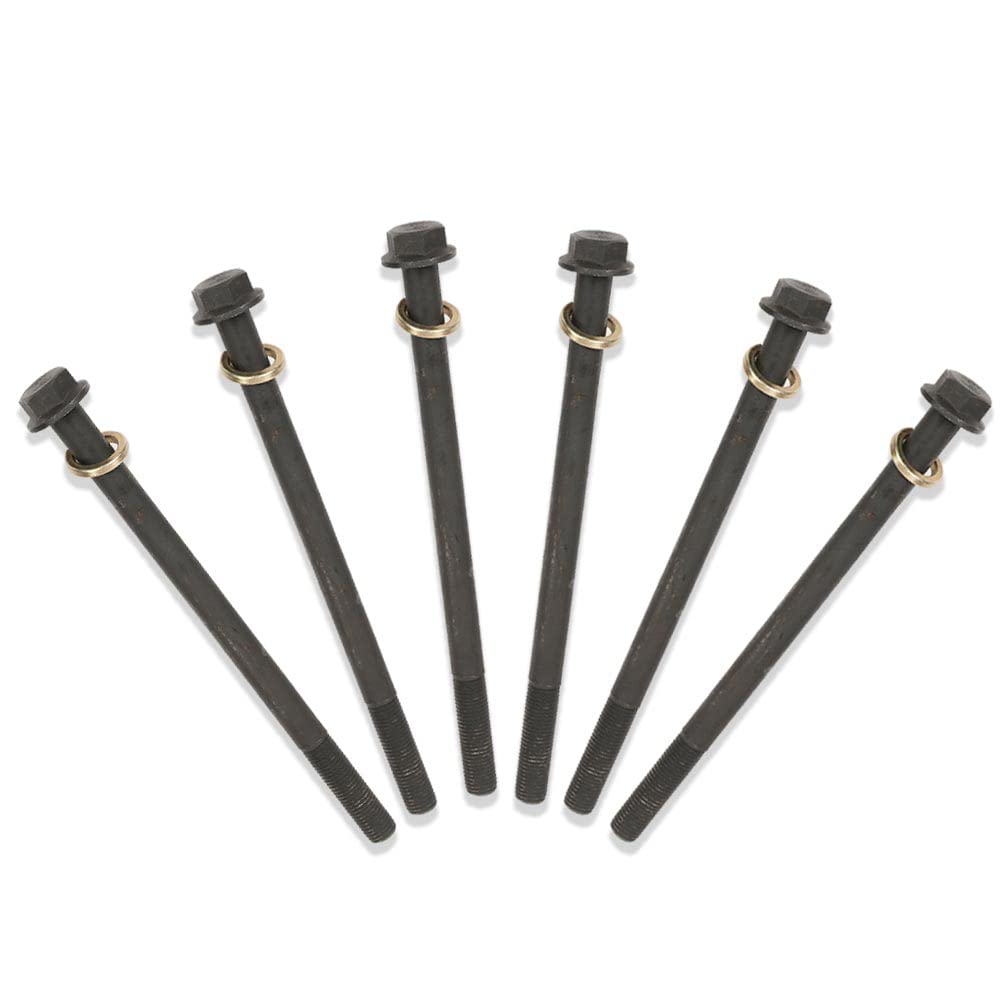 G-PLUS Cylinder Head Bolts Set Compatible with 2016-20 General 1000 (All Models) 2011-20 RZR 900 (All Models) 2014-20 RZR 1000 (All Models) 7519123 7520978 Cylinder Head Blots Studs 6pcs