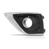 G-PLUS Fog Light Covers Front Driver Left Side Hand Compatible with Buick Envision (submodel: Base, Essence, Preferred, Premium, Premium II) 2019 2020 42489938, GM1038266 Chrome Black