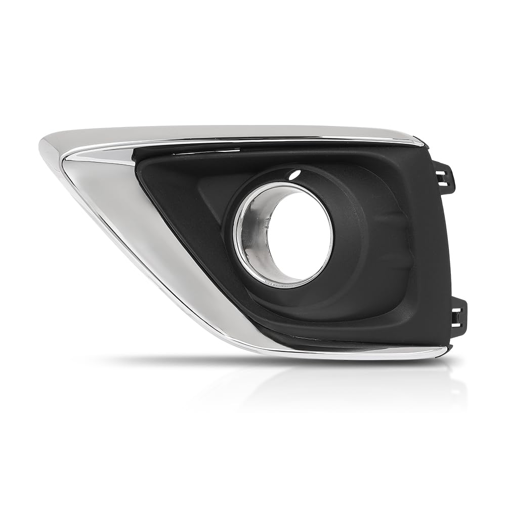 G-PLUS Fog Light Covers Front Driver Left Side Hand Compatible with Buick Envision (submodel: Base, Essence, Preferred, Premium, Premium II) 2019 2020 42489938, GM1038266 Chrome Black