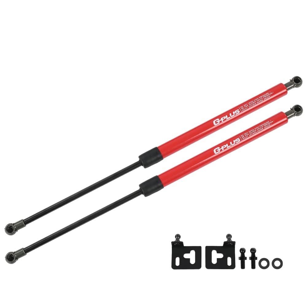 G-PLUS Racing Bonnet Hood Lift Gas Strut Shock Compatible with Honda Civic EG EK EJ EH 1992-2000 Hood Panel Bonnet Gas Struts Red