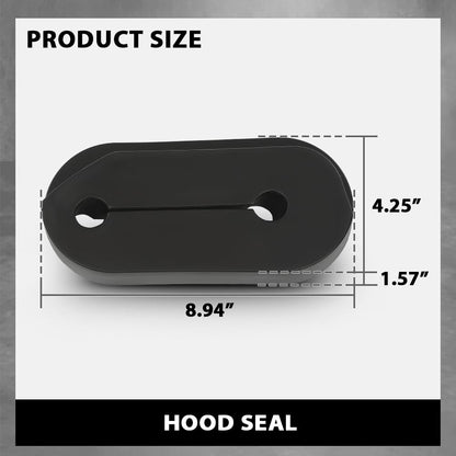 G-PLUS Hood Seal Pair Black Fit for HMMWV Hummer H1 12342357