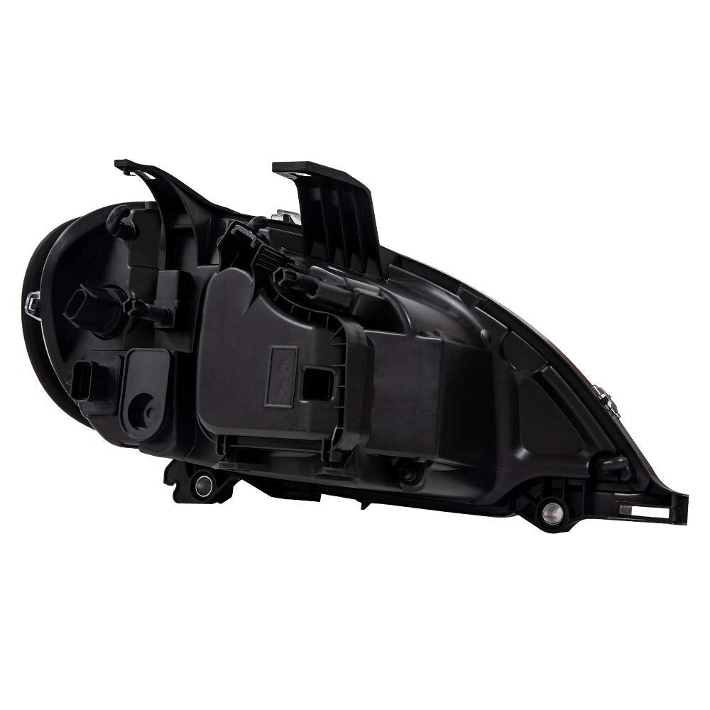 G-PLUS Headlights Assembly, Compatible with 2005-2012 Freightliner M2 Models Left Bumper Headlamps, Clear Lens Chrome Housing Amber Reflector
