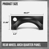 G-PLUS Rear Wheel Arch Quarter Panel Compatible with Ford F150 Pickup Truck 2009-2014 Black