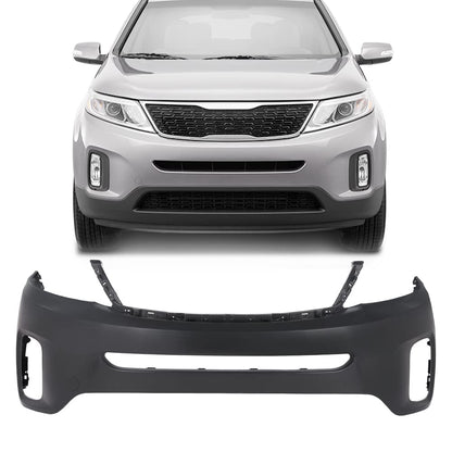 G-PLUS Front Upper Bumper Cover Compatible with Kia Sorento 2014 2015 Black Primered 865111U500 KI1000164 615343702995