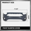G-PLUS Front Bumper Cover, Compatible with Ford Focus S/SE/SEL 4-Door 2015-2018, FD527664DN, FO1000705