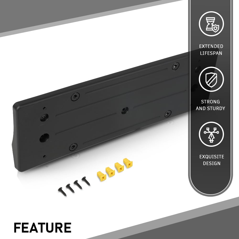 G-PLUS Front License Plate Mounting Holder Bracket Compatible with Jaguar XJ 2010-2019 C2D30836