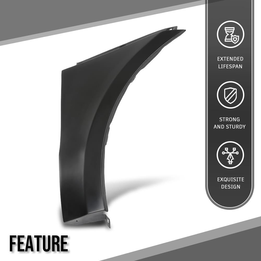 G-PLUS Front Right Premium Fender Hood Compatible with Porsche Macan All models 2015 2016 2017 2018 2019 2020 2021 2022 2023 95B-821-102-DY-GRV, 95B821102AYGRV, 95B821102BYGRV Black