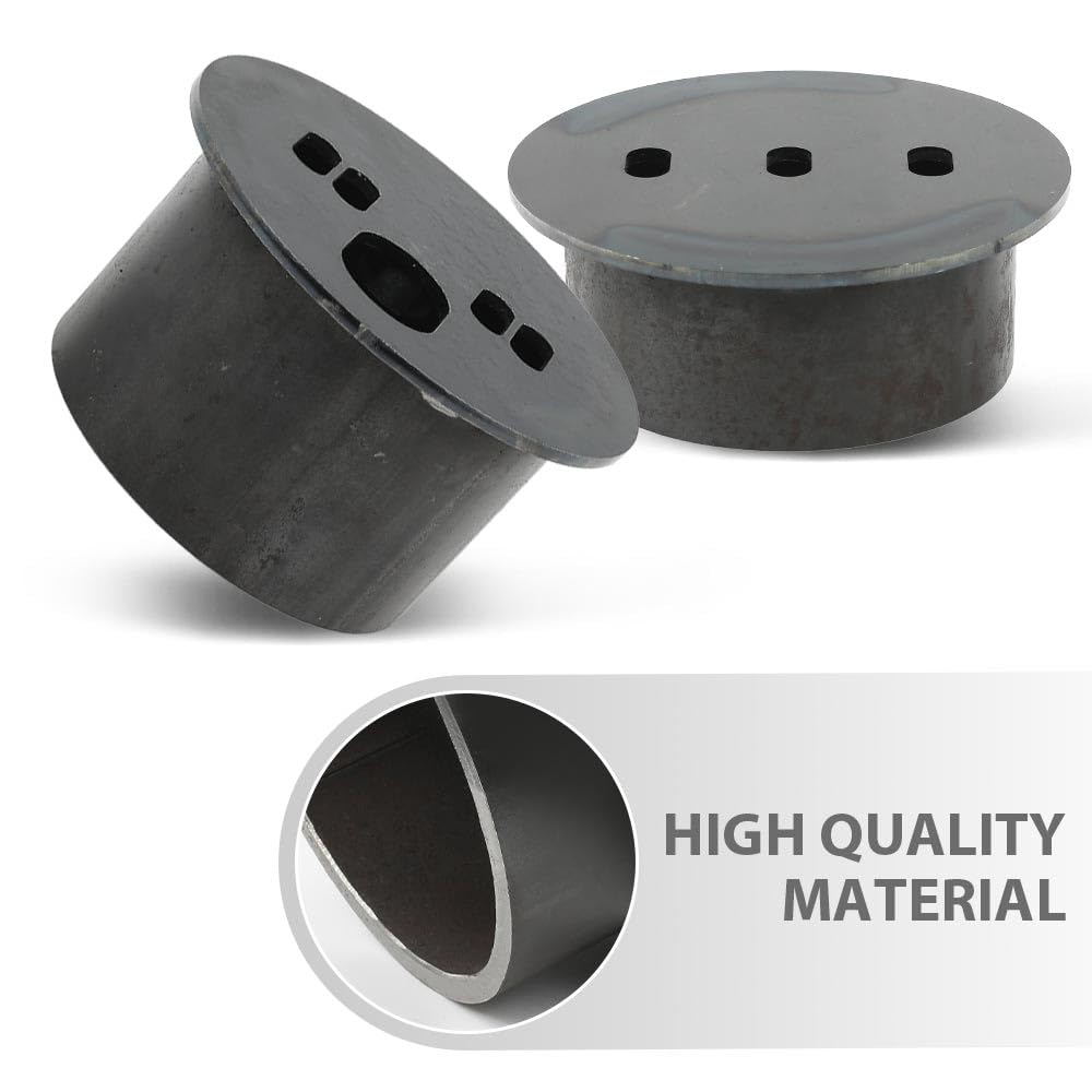 G-PLUS Universal Front Air Ride Bag Brackets Kit Cups 4.5" OD Compatible with Any Cars & Trucks with 4.5" Front Coil Spring Diameter