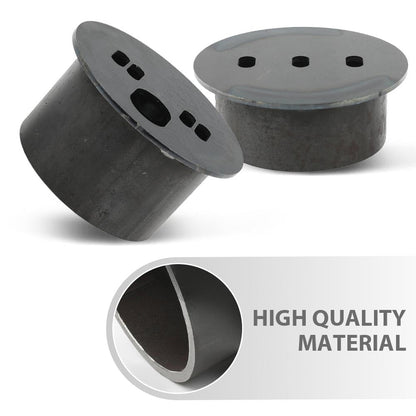 G-PLUS Universal Front Air Ride Bag Brackets Kit Cups 4.5" OD Compatible with Any Cars & Trucks with 4.5" Front Coil Spring Diameter