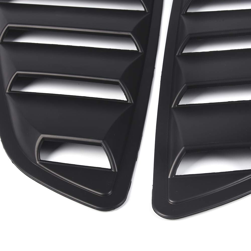 G-PLUS for 2015 2016 2017 2018 Compatible for Ford Mustang GT V6 Vents Style Quarter 1/4 Side Window Louver Scoop Cover