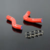 G-PLUS Silicone Radiator Coolant Tube Kit Clamps Compatible With Subaru Impreza GC8 GF8 STI EJ20 WRX 1996-2000,Red