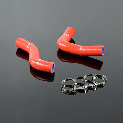 G-PLUS Silicone Radiator Coolant Tube Kit Clamps Compatible With Subaru Impreza GC8 GF8 STI EJ20 WRX 1996-2000,Red