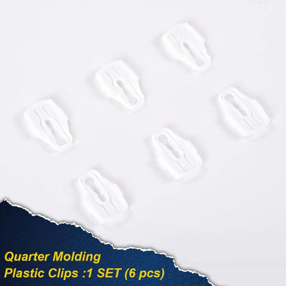 G-PLUS Molding Plastic Clip Compatible with 1966-1969 Lincoln, Fender, Door, Quarter Retainer Clips,6Pcs Install Set