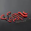 G-PLUS Silicone Radiator Coolant Tube Hose Kit Clamps Compatible With Subaru Impreza WRX MK10 GRB/GH 2008 2009 2010 2011,Red