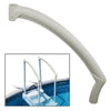 G-PLUS Pearl Handrail Compatible with Above Ground BiltMor Swimming Pool Ladder Step White Handrail
