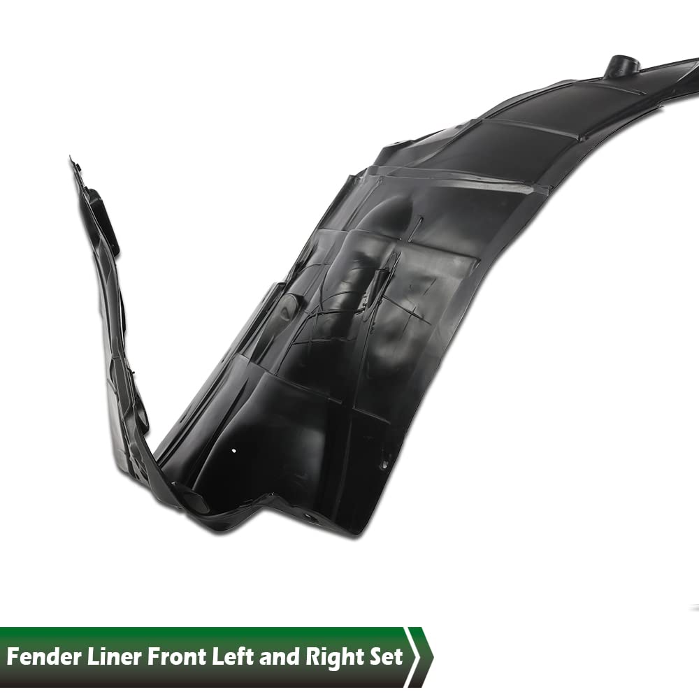 G-PLUS Front Left Driver & Right Passenger Side Fender Liner 2pcs Compatible with 2015-2021 Murano 638409UF0A-PFM NI1249155 638435AA0A-PFM NI1248155