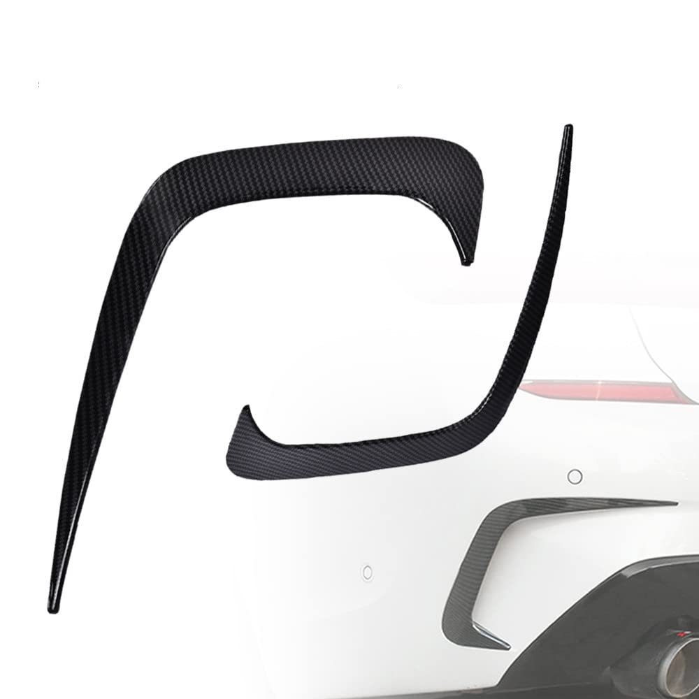 G-PLUS Rear Bumper Spoiler Air Vent Trim Cover Replacement for 2019-2021Bmw 3 Series G20 (Carbon Black)