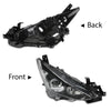 G-PLUS Headlights Assembly Front Headlamps Projector Compatible with Mazda 3 2014-2016 BPW1510K0 BPW9510K0A Clear Lens Black Housing Clear Reflector,faros delanteros