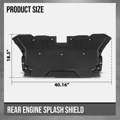 G-PLUS Engine Splash Shields Rear Compatible with Benz C-Class/E-Class 2017 2018 2019 2020 2021 2022 2023 2135242700, MB1228177 Black