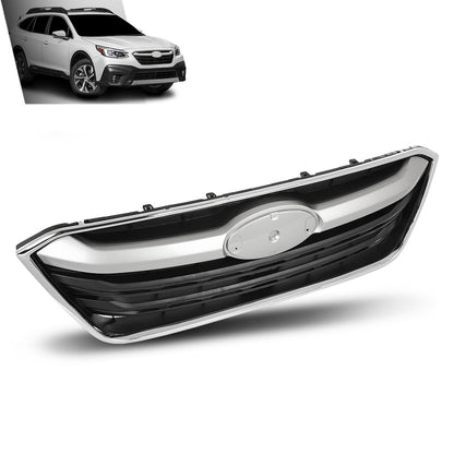 G-PLUS Front Bumper Grille Compatible with Subaru Outback 2020-2022 Chrome Trim Grill 91121AN08A, SU1200189