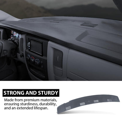 G-PLUS TPE Dash Defrost Vent Cover Cap Overlay Compatible with Dodge Ram 1500 2002-2005/ Fit Ram 2500 3500 2003-2005 Upper Dashboard Panel Blue