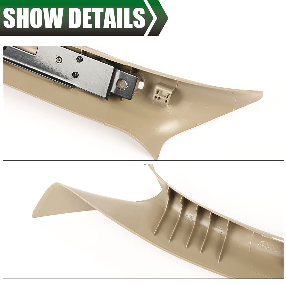 G-PLUS Front A Pillar Trim Handle Compatible with 2004-2008 F150, RH Passenger Side Inside Grab Handle 4L3Z1503598AAC (Beige)