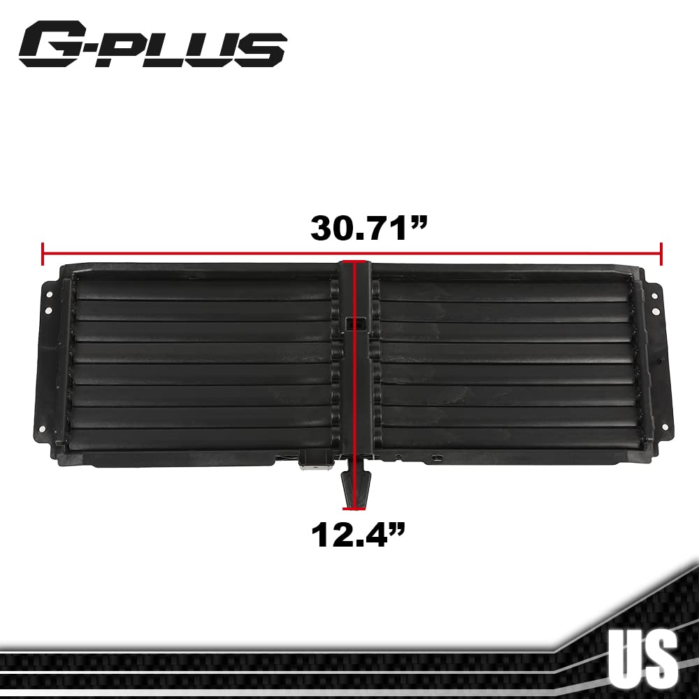 G-PLUS Radiator Upper Shutter Grille Replacement Compatible with 2018 Chevy Equinox / 2018-2020 GMC Terrain 84460245 GM 84460245 Front Radiator Control Grille Shutter Assembly