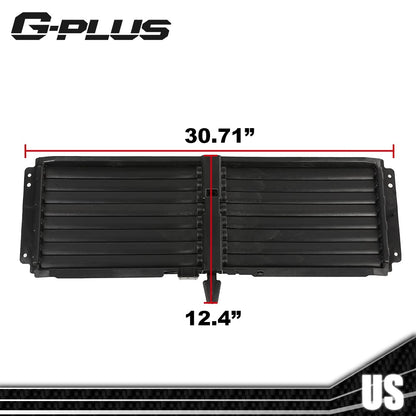 G-PLUS Radiator Upper Shutter Grille Replacement Compatible with 2018 Chevy Equinox / 2018-2020 GMC Terrain 84460245 GM 84460245 Front Radiator Control Grille Shutter Assembly