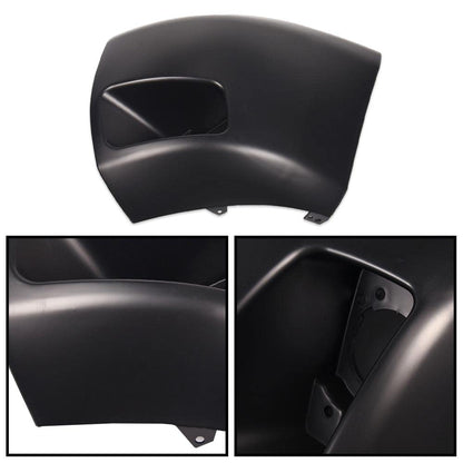 G-PLUS Front Bumper End Compatible With 2007-2013 Chevy Silverado 1500 Front Right and Left Side Primed Face Bar Cap With Fog Llights Hole GM1004147 GM1005147
