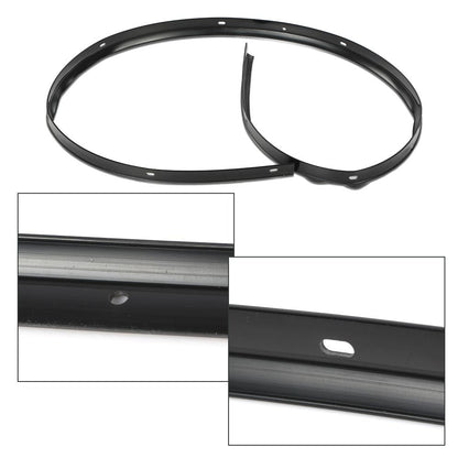 G-PLUS Rubber Bumper Hood Seal & Rivets Compatible with Dodge Challenger 2008-2022 Black PVC 68051392AB, 68051392AA