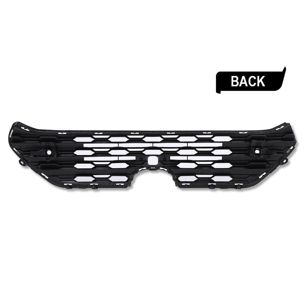 G-PLUS Front Center Bumper Grille with Radar Holes (Black) Compatible with Toyota RAV4 2019 2020 2021 2022 TO1200439, 531120R130