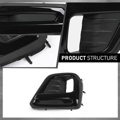 G-PLUS Front Fog Light Cover Bezel Trims, Compatible with Subaru Forester 2019, LH Driver & RH Passenger Side 2PCS, 57731SJ140, 57731SJ150