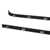 G-PLUS Weatherstrip Window Seal Car Window Moulding Trim Compatible with Chevy GMC Pickup Truck 1981-1986 Black Set of 4 Door Window Moulding Trim Weatherstrip Seal Belt FO1930104 FO1930103