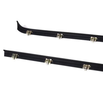 G-PLUS Weatherstrip Window Seal Car Window Moulding Trim Compatible with Chevy GMC Pickup Truck 1981-1986 Black Set of 4 Door Window Moulding Trim Weatherstrip Seal Belt FO1930104 FO1930103