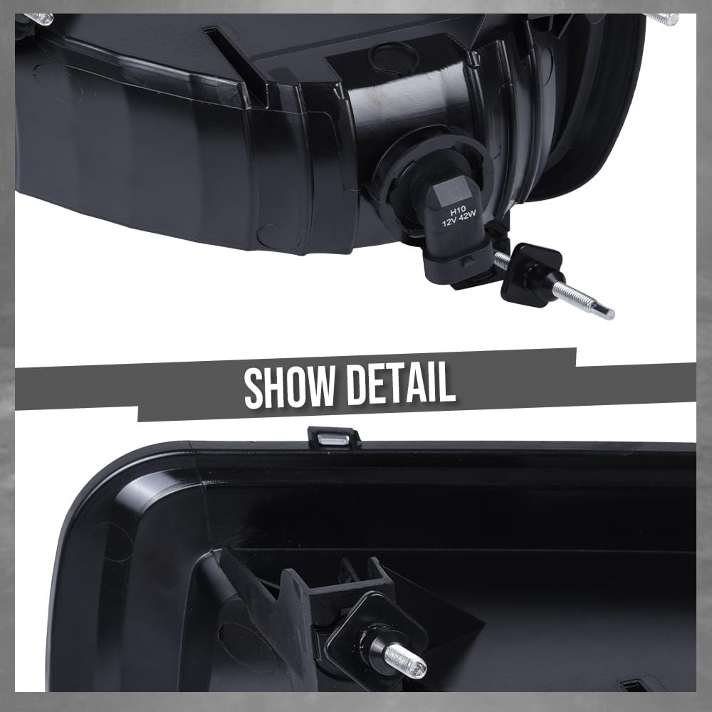 G-PLUS Fog Lights Lamp Set Compatible with Ford F150 2004-2006/ Compatible with Lincoln Mark LT 2006 Driver Left and Passenger Right Side Replacement One Pair Clear Lens