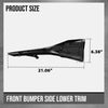 G-PLUS Left Right Front Bumper Side Lower Trim Compatible with Toyota Camry SE 2025 TO1046135, TO1047135 Glossy Black