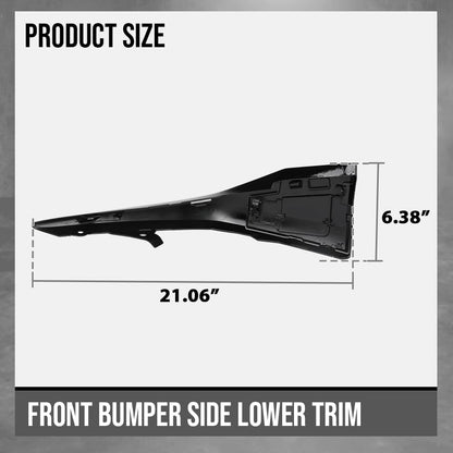 G-PLUS Left Right Front Bumper Side Lower Trim Compatible with Toyota Camry SE 2025 TO1046135, TO1047135 Glossy Black