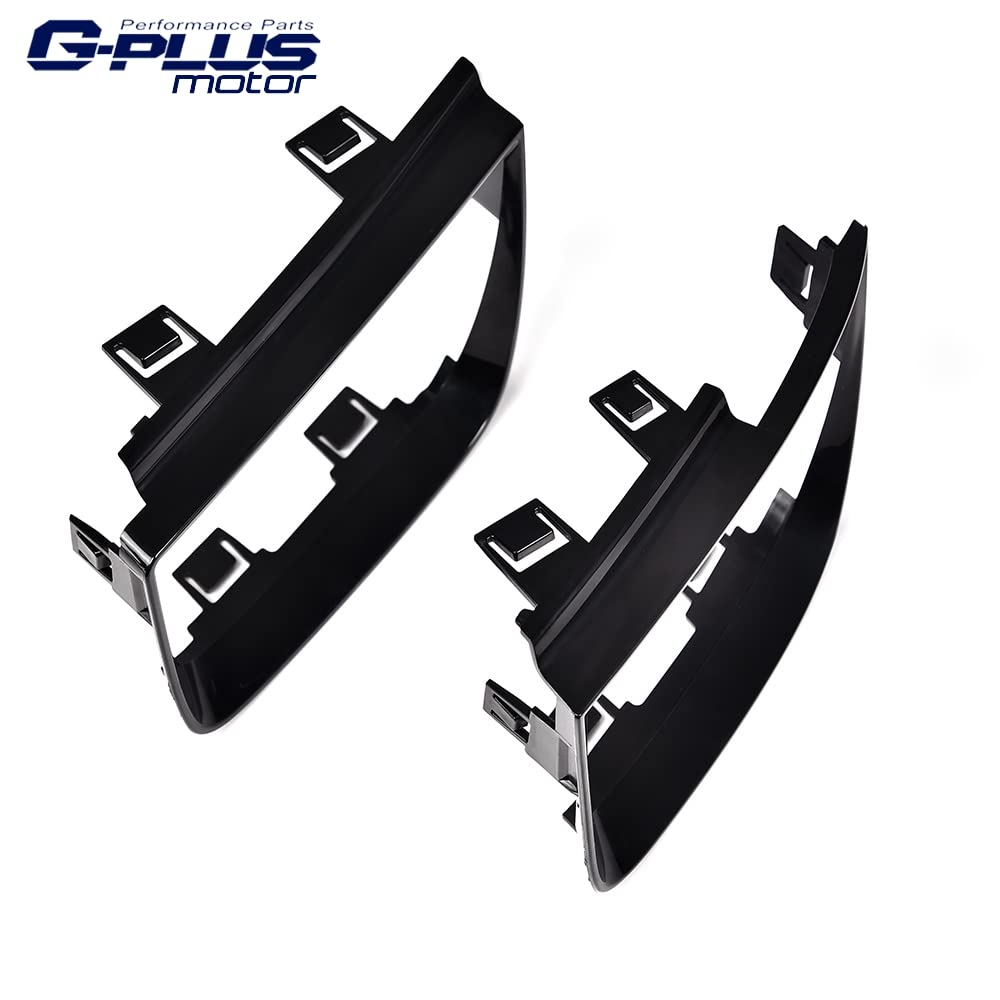 G-PLUS Tail Light Bezel Covers Kit Compatible with 2010-2013 Chevy Camaro LT LS SS,Glossy Black Set of 4