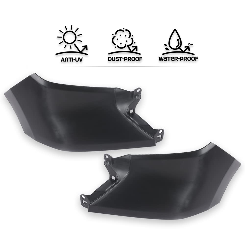 G-PLUS Front Fender Fillers Compatible with Toyota Tundra 2014 2015 2016 2017 2018 2019 2020 2021 Driver & Passenger Side Fender Filler Pair Set Painted Black 539320C903 TO1242101 539310C903 TO1243101