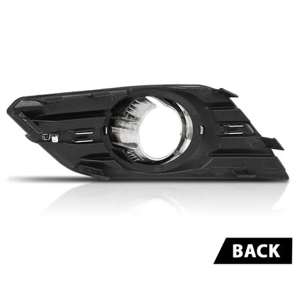 G-PLUS Front Right Passenger Side Bumper Fog Light Bezel Trim Compatible with Buick Encore 2013 2014 2015 2016 GM1038173, 95470237 Chrome Black