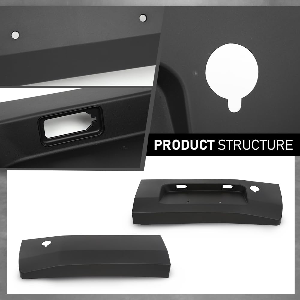 G-PLUS Left & Right Rear Door Lower Molding Compatible with Ford Transit Transit-150 Transit-250 Transit-350 2015-2019,Without Camera Hole CK4Z-99425B28-BB, KK3Z-99425B28-BC