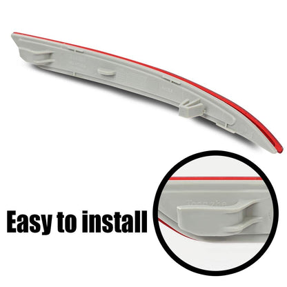 G-PLUS Bumper Reflector Set Compatible with 2013-2016 Ford Fusion Rear Left & Right 2Pc DS7Z13A565A, FO1185103, DS7Z13A565B, FO1184103