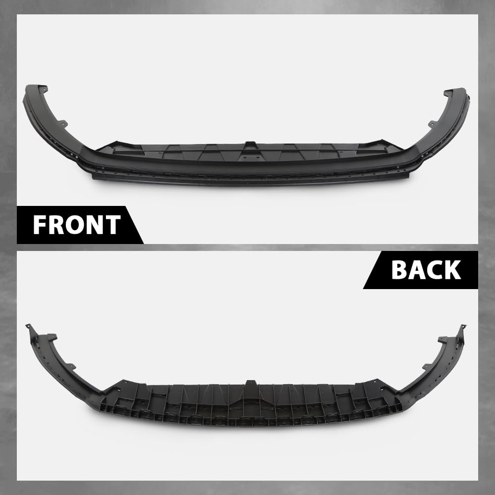 G-PLUS Front Lower Valance Spoiler Black 1pc Compatible with Volkswagen CC 2013-2017 3C88059039B9, VW1093125