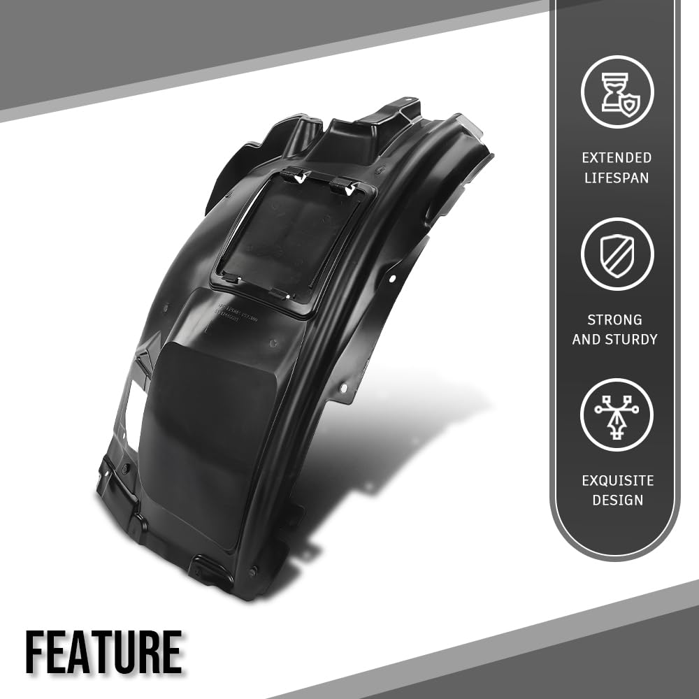 G-PLUS Front Fender Liner Compatible with BMW X4 (submodel: M40i, xDrive30i) / X3 sDrive30i 2019-2024 Fit BMW X3 (submodel: M40i, xDrive30i) 2018-2024 51717445681, BM1248159 Black