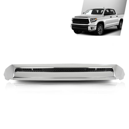 G-PLUS Hood Bulge Molding Compatible with Toyota Tundra 2014-2021 Front Upper Grille Hood Scoop Chrome TO1231102 76180-0C030