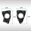 G-PLUS Fog Light Trim Set 2Pcs LH and RH Chrome Trim Compatible with Toyota RAV4 2016-2018 520300R030, 520400R030